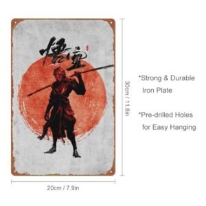 Epic Black Myth Wukong Retro Metal Wall Art Sign