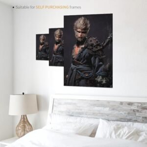 KANCAIGOU Wukong Black Myth Art Canvas Print