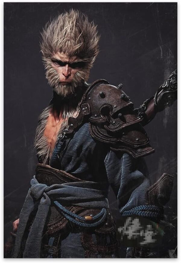 KANCAIGOU Wukong Black Myth Art Canvas Print